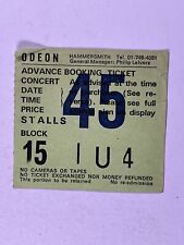 Dead Ou Alive Concert Ticket Pete Burns Odeon Hammersmith London July 6th 1985