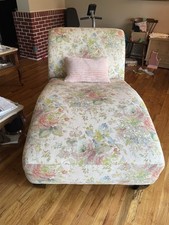Floral Chaise Lounge Chair (gently used)