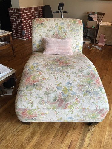 Floral chaise lounge chair - floral,
