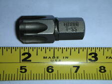 MIBRO Industrial 429780, T55 T-55 Torx Insert Bit 5/16" Shank 1" Long Choose Qty