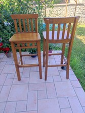 Chaises hautes de bar en bois