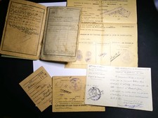 Military Booklet and Soldier Documents RI 1914-19 and 1939-40 WW1 WW2 MILITARIA CAR