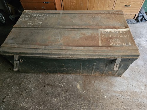 Malle métallique type armée
