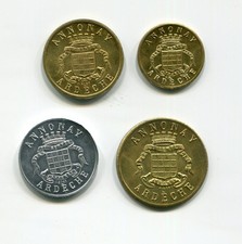 4 jetons Union Commerciale et