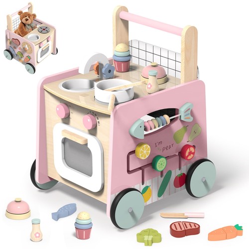 Trotteur bébé bois 9 - bois,, en