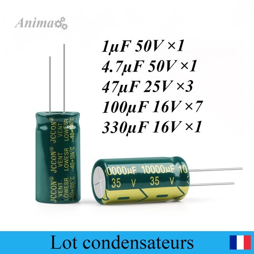 Lot condensateur chimique - lot,
