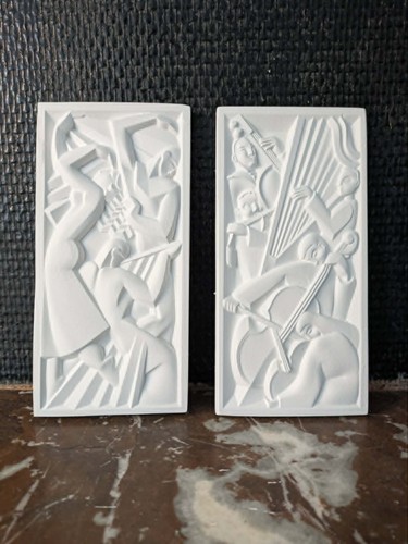 Lot bas relief art - bas-relief, déco