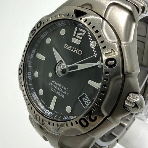 Seiko 5j22 0b80 kinetic - seiko, men