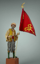 Oriental Figure 33cm Musical Band Art Nativity Instrument Flag