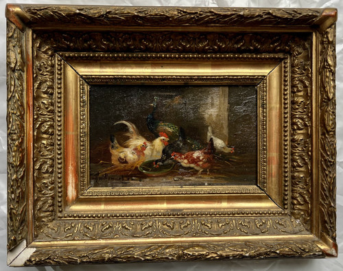 Tableau ancien huile sur - , toile