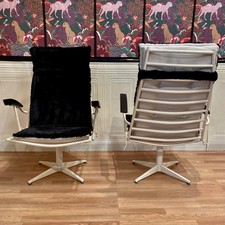 DUO DE FAUTEUILS MÉTAL ET