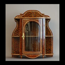 MARCETEE MAISON ALPHONSE GIROUX 19TH CENTURY DISPLAY CASE - WINDOW COVERED
