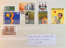 TIMBRES BELGIQUE 1992 YT