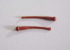 PLAYMOBIL (T1219) FARM & EQUESTRIAN - Lot of 2 Brown Whips Horses Ponies