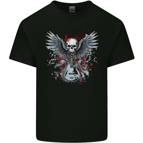 Shirt enfant guitar skull - t-shirt,