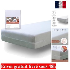 Housse de Matelas Élastique 140x200 cm, Tissu 100% Coton, Certifiée Oeko TEX