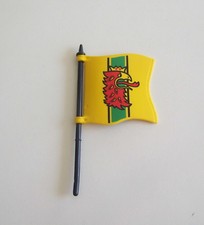 PLAYMOBIL (L749) MIDDLE AGES - Great Flag Knights Griffon Red & Matte 3887