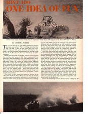 1970 DRINO MILLER @ MINT 400 / DUNE BUGGY OFF-ROAD RACER ~ ORIG 2-PAGE ARTICLE