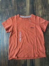 NEW Patagonia Women's P-6 Logo Responsibili-Tee Quartz Coral SS TShirt SMALL