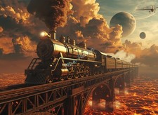 Photo A4 Train vapeur