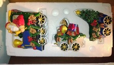 PartyLite RETIRED Santa Train Tealight Holder P9793 (3 Pcs) Christmas NIB Opened