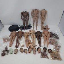 [Lot of 9] Hot Toys Male Body Flexible Action Figure Dolls 1:6 Scale 12" tall +