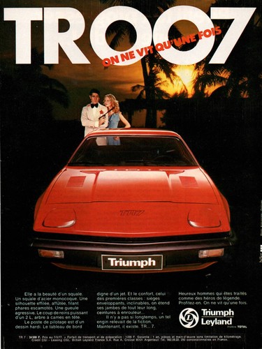 Publicite voiture triumph - publicite, ad