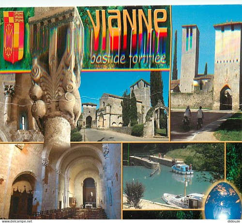 Carte postale vianne - -,
