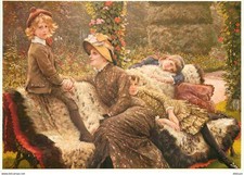 Art - Painting - James Tissot - The Garden Bench - The Garden Bench 1882 - CPM