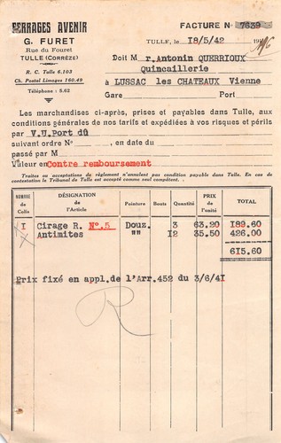 1942 furet tulle m - g,