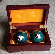 Chinese balls sound box Qi-Dong decor Ying Yang / anti stress