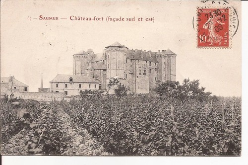Cpa saumur château - cpa,