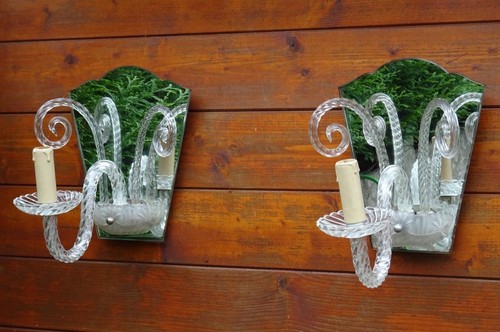 Paire appliques miroir - en,