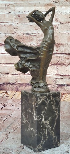 Art déco flapper bronze - art,