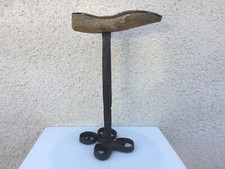 Ancien pied de cordonnier / Fer forgé / Artisanat populaire / Déco