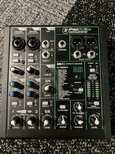 Mackie profx6v3 channel - mackie,