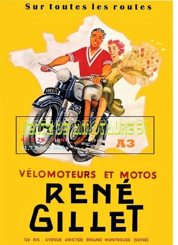Moto rené gillet années 60 - -années,