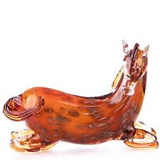 Modern Murano Style Glass Horse Sculpture Glass Figure