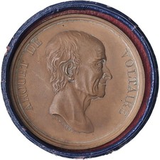 [#1508087] France, Medal, Arouet de Voltaire, Bronze, Dumarest, Restrike, MS
