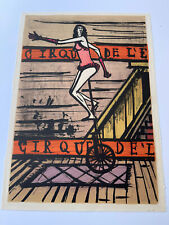 Bernard Buffet Lithograph Circus Performer Monocycle Woman Modernism Rare Listed