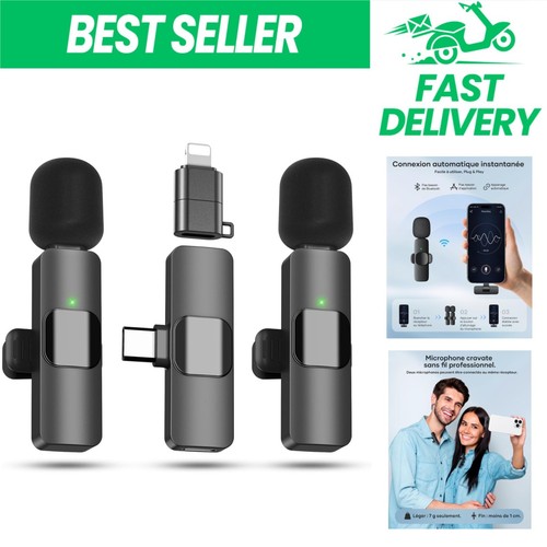 Microphone lavalier sans fil - microphone,