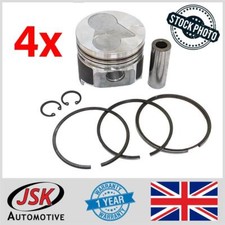 4x Piston & Segment Set pour Kubota Tracteur & Tondeuse Avec V1505 Moteurs 4