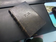 paroissien romain pour malvoyant,Dijon 1860,766p,bon état,reliure cuir monogramm