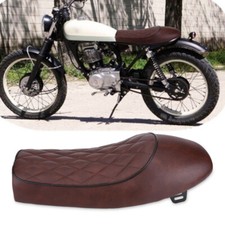 Selle noir carreau vintage custom café racer custom scrambler old dosseret 