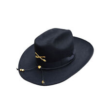 BLACK Cavalry Mens Civil War Cavalry Hat western Old West felt NEW