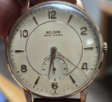 belison ancre 15 rubis swiss wrist watch