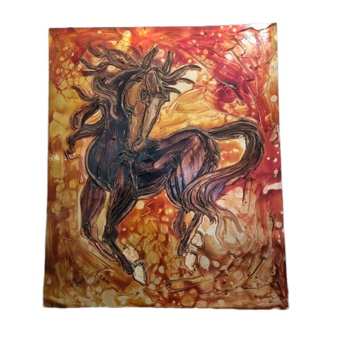 Tableau vintage huile - tableau,