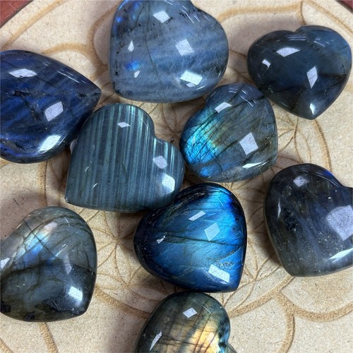 Madagascar labradorite heart - madagascar,