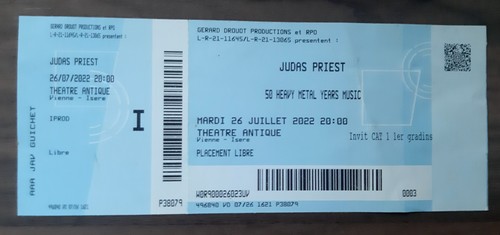 Ticket billet unused place - billet,