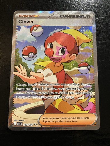 Carte pokémon clown 163 086 - carte, 163/086